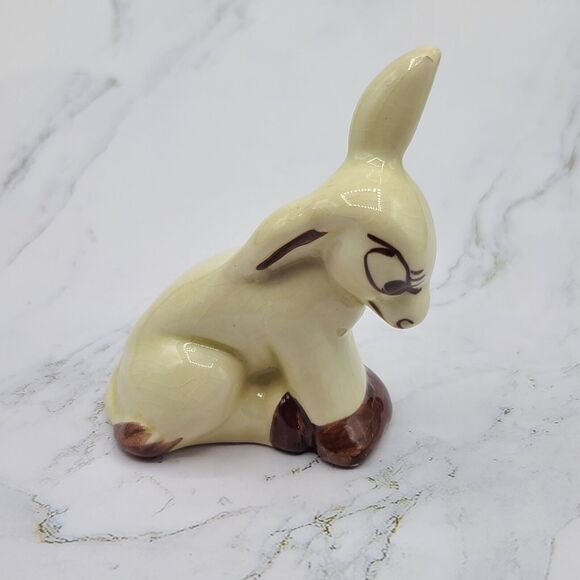 Rio Hondo Pottery Angry Standing Donkey Mule Figurine Anthropomorphic Lot Of 2 - Picture 6 of 16